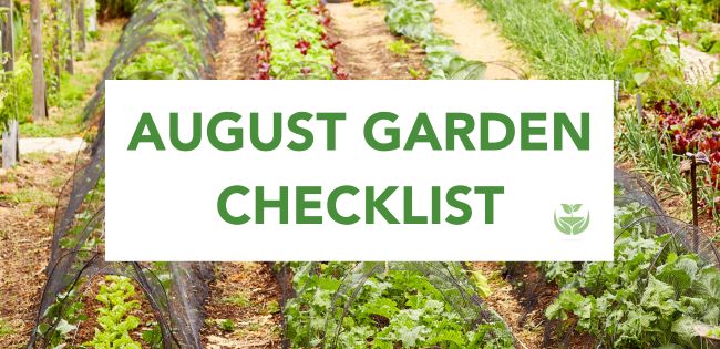 July Garden Checklist banner