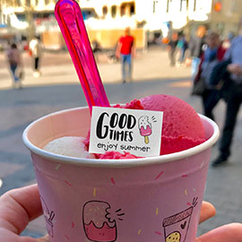 Glace personnalis&eacute;e pour l'&eacute;t&eacute;