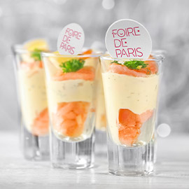 Verrines avec pastille Foire de Paris