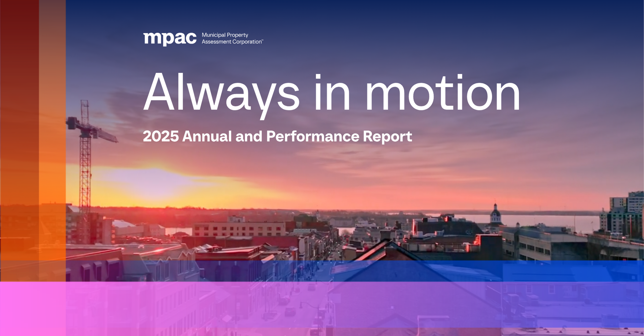 Graphic of the 2025 Annual and Performance Report cover page.