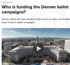 Who is funding the Denver ballot campaigns?