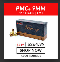 PMC - Bronze - 9mm - 115 Grain - FMJ - 1000 Rounds
