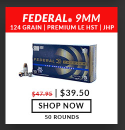 Federal - Premium LE HST - 9mm - 124 Grain - JHP - 50 Rounds