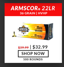 Armscor - 22 Long Rifle - 36 Grain - HVHP - 500 Rounds