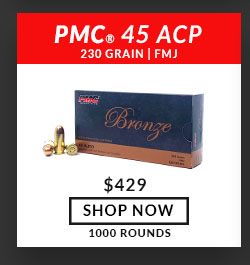 PMC - Bronze - 45 ACP - 230 Grain - FMJ - 1000 Rounds
