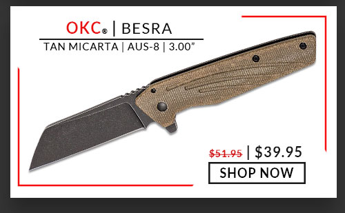 Ontario Knife Company - Besra - Micarta - Tan - AUS-8 - 3.00