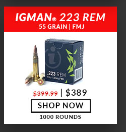 Igman – 223 Rem – 55 Grain – FMJ – 1000 Rounds
