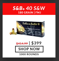 Sellier & Bellot - 40 S&W - 180 Grain - FMJ - 1,000 Rounds