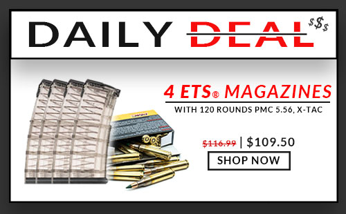 4 ETS Mag - AR-15 Magazine - 30 Round - Non-Coupled- with 120 Rounds- PMC-X-TAC- 62 Grain-M855-FMJ