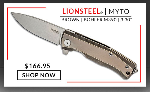 LionSteel - Myto - Brown - Aluminum - Bohler M390 - 3.30