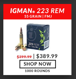 Igman - 223 Rem - 55 Grain - FMJ - 1000 Rounds