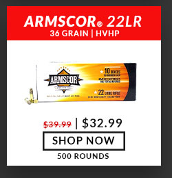 Armscor - 22 Long Rifle - 36 Grain - HVHP - 500 Rounds