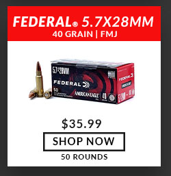 Federal - 5.7x28mm - 40 Grain - FMJ - 50 Rounds