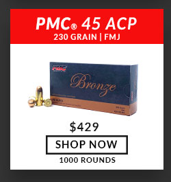 PMC - Bronze - 45 ACP - 230 Grain - FMJ - 1000 Rounds