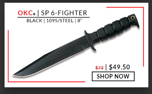 Ontario Knife Company - Spec Plus - 6 Fighter - Black - 1095 - 8