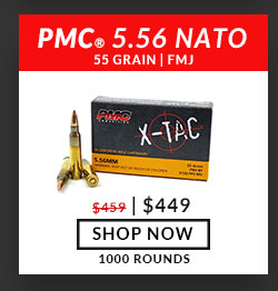 PMC - X-TAC- 5.56x45mm - 55 Grain - FMJ - 1000 Rounds