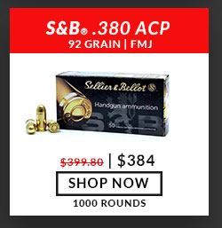 Sellier & Bellot - 380 Auto - 92 Grain - FMJ - 1,000 Rounds