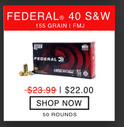 Federal - American Eagle - 40 S&W - 155 Grain - FMJ - 50 Rounds