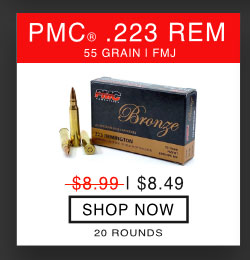 PMC - Bronze - 223 Rem - 55 Grain - FMJ - 20 Rounds