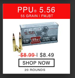 PPU- NEMO - 5.56x45mm - 55 Grain - FMJBT - 20 Rounds