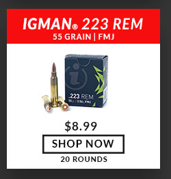 Igman - 223 Rem - 55 Grain - FMJ - 20 Rounds