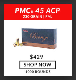 PMC - Bronze - 45 ACP - 230 Grain - FMJ - 1000 Rounds