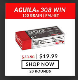 Aguila - 308 Win - 150 Grain - FMJBT - 20 Rounds