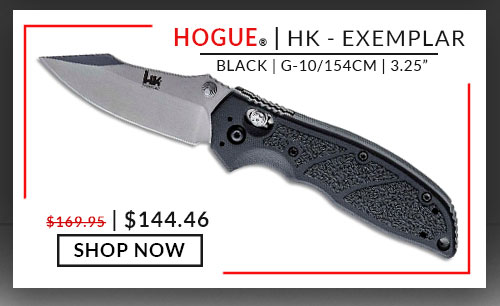 Hogue - HK - Exemplar - Black - G-10 - 154CM - 3.25