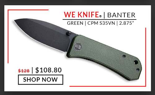 We Knife Co. - Banter  - Green - CPM S35VN - 2.875