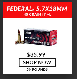 Federal - 5.7x28mm - 40 Grain - FMJ - 50 Rounds