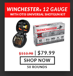 Otis - Universal Shotgun - Cleaning Kit with 50 Rounds Winchester - Super X - 12 Gauge - 00 Buckshot