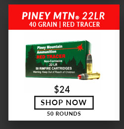 Piney Mountain - 22 Long Rifle - 40 Grain - Red Tracer - 50 Rounds
