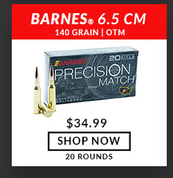 Barnes - Precision Match -  6.5 Creedmoor -140 Grain - OTM - 20 Rounds