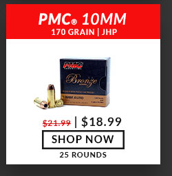 PMC - Bronze - 10mm Auto - 170 Grain - JHP - 25 Rounds