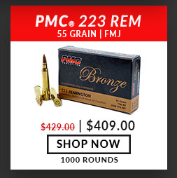 PMC - Bronze - 223 Rem - 55 Grain - FMJ - 1000 Rounds
