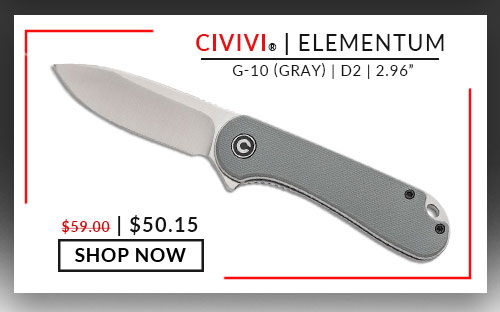 CIVIVI - Elementum - Gray - G-10 - D2 - 2.96