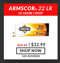 Armscor - 22 Long Rifle - 36 Grain - HVHP - 500 Rounds