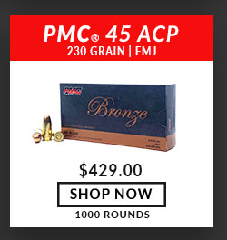 PMC - Bronze - 45 ACP - 230 Grain - FMJ - 1000 Rounds