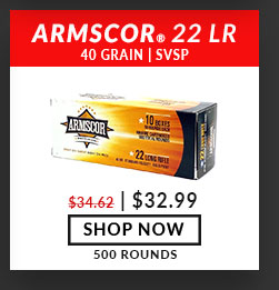 Armscor - 22 Long Rifle - 40 Grain - SVSP - 500 Rounds