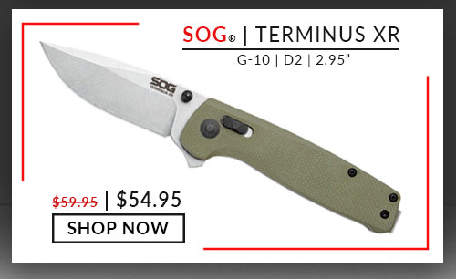 SOG - Terminus XR- G-10 - Olive Drab - D2 - 2.95