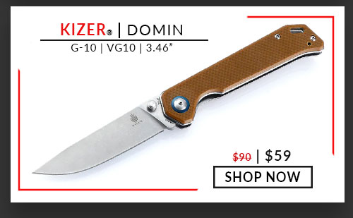 Kizer - Domin - Brown - G-10 - VG10 - 3.46