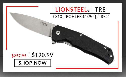 LionSteel - TRE - Black - G-10 - Bohler M390 - 2.875