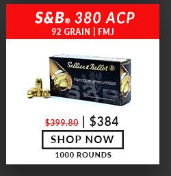 Sellier & Bellot - 380 Auto - 92 Grain - FMJ - 1,000 Rounds