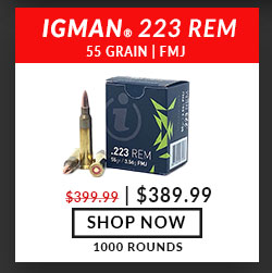 Igman - 223 Rem - 55 Grain - FMJ - 1000 Rounds