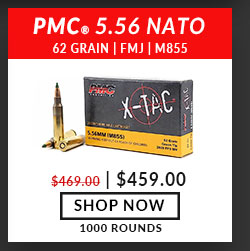 PMC – X-TAC – 5.56x45mm – M855 – Green Tip – 62 Grain – FMJ – 1000 Rounds
