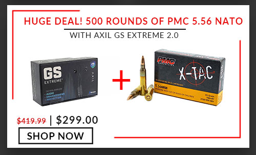 HUGE DEAL!! PMC - X-TAC - 5.56x45mm - 55 Grain - FMJBT - 500 Rounds - with - AXIL - Ghost Stryke - Extreme 2.0  Ear Buds – Black