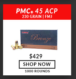 PMC – Bronze – 45 ACP – 230 Grain – FMJ – 1000 Rounds