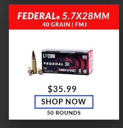 Federal - 5.7x28mm - 40 Grain - FMJ - 50 Rounds