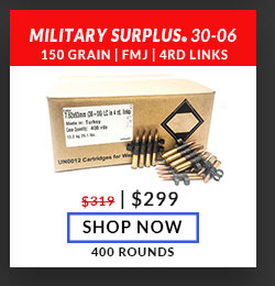 Military Surplus - Turkish - 30-06- 150 Grain - FMJ - 4rd Links- 400 Rounds