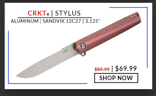CRKT - Stylus - Maroon - Aluminum - Sandvik 12C27 - 3.125